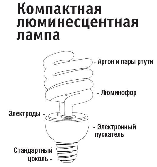 "Характеристики разных видов ламп"