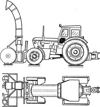Шнекороторный снегоочиститель на базе трактора Т 1