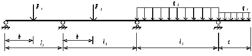  постановка задачи для расчета напряженно деформированного состояния ндс неразрезной балки 1