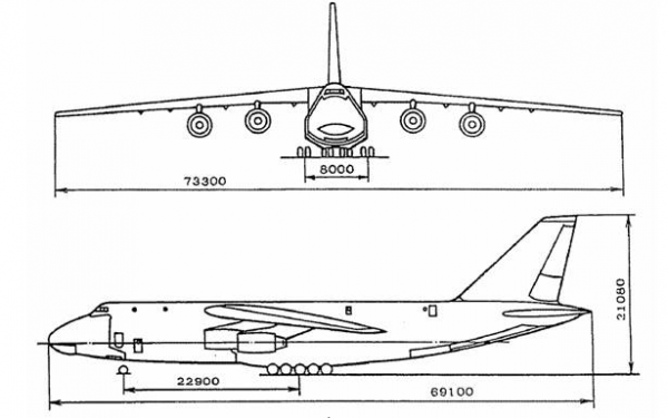 Контрольная работа: Общие сведения и основные данные самолета Ан-124., Шасси самолёта Як 1