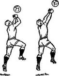 Рисунок отбивание мяча кулаком ударом от плеча  1
